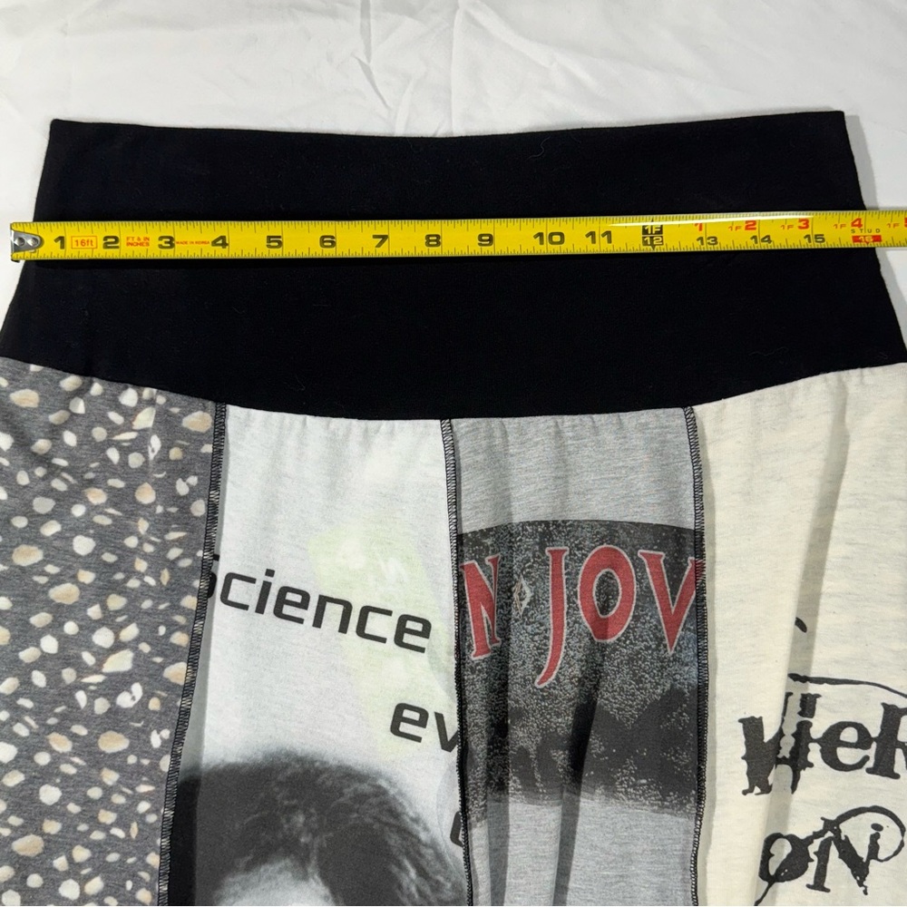 Boutique USA made, Spiritex Upcycled Gypsy Graphic Cotton Skirt Sz XL - Picture 7 of 13